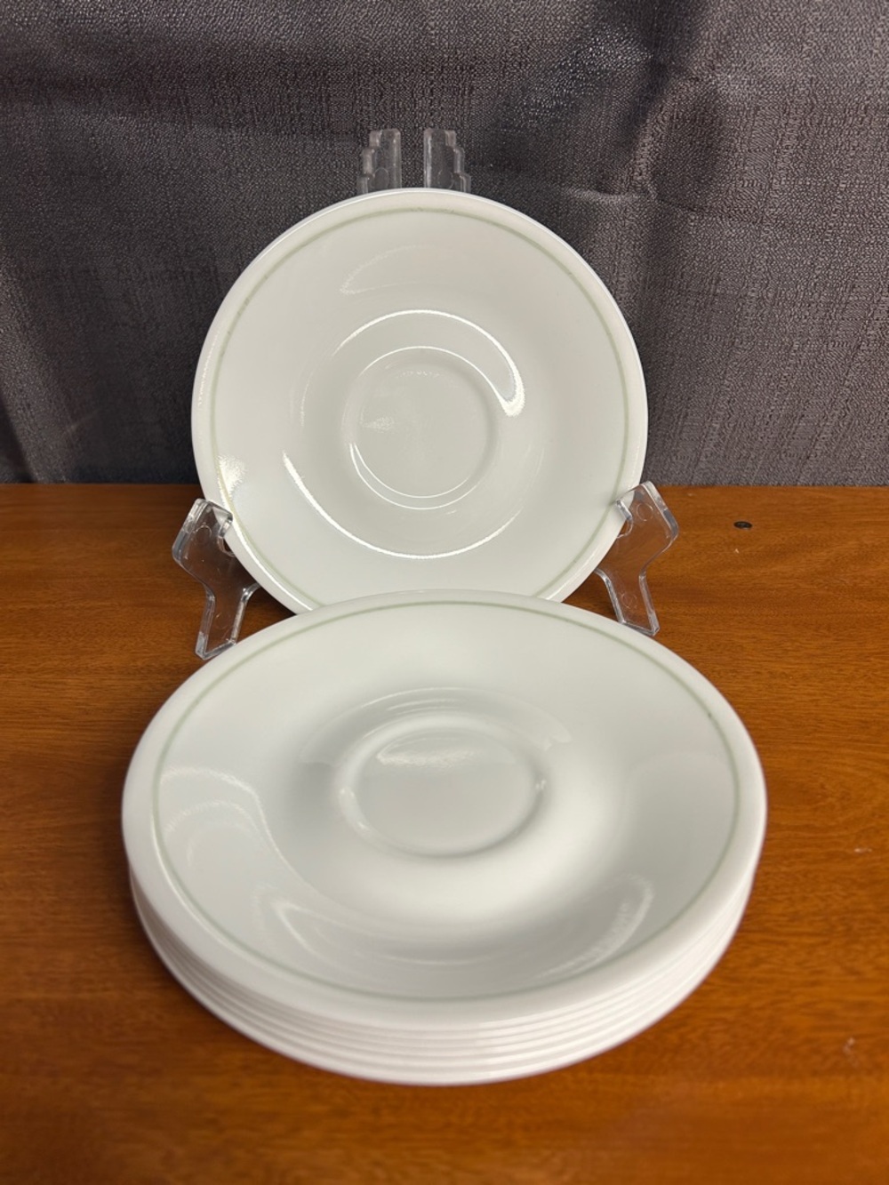 Peach Garland by CORNING CORELLE saucer plate set of 7